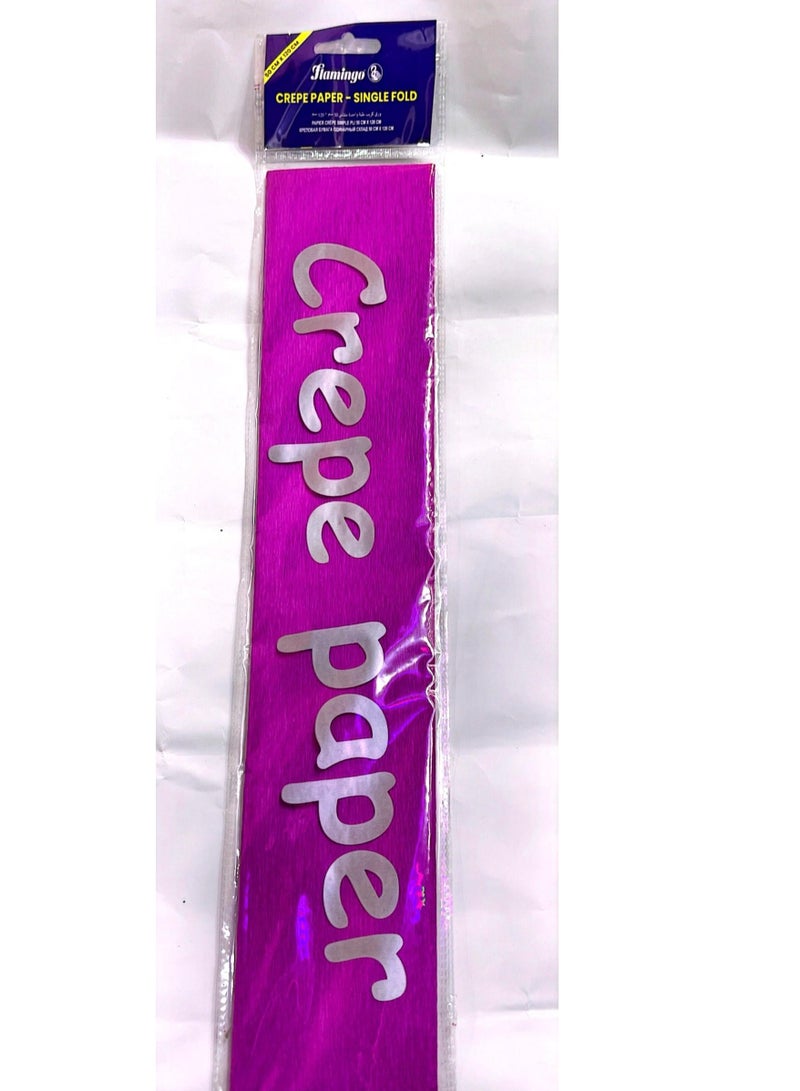 Flamingo CREPE PAPER SINGLE FOLD 50X120CM PURPLE COLOUR - Image 1