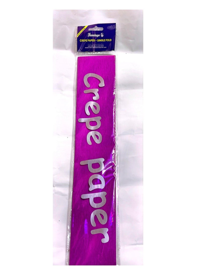 Flamingo CREPE PAPER SINGLE FOLD 50X120CM PURPLE COLOUR - Image 2