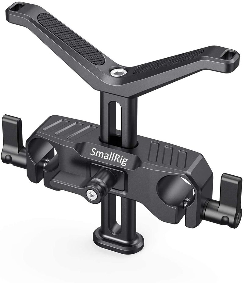 SmallRig 15mm Long Lens Support, 53.5mm Height Adjustable Lens Bracket for DSLR Camera Shoulder Rig - BSL2681 - Image 1