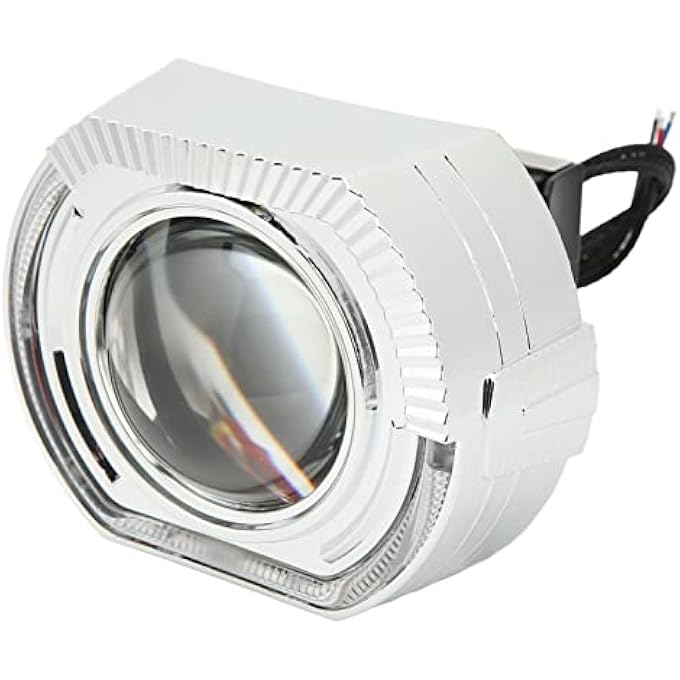 Brilluxa مجموعة تحويل المصابيح الأمامية LED ثنائية العدسات مقاس 3 بوصات 924 فولت متوافقة مع H1 H4 H7 Hb3 Hb4 D1 LED Projector Headlight Kit، عيون الملاك، مجموعة ترقية الإضاءة الأمامية للسيارة باللون الأبيض والأصفر - Image 4