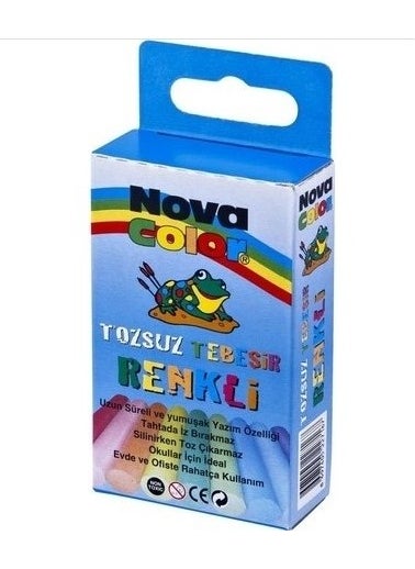 Nova Color - Colored Dust-free Chalk 10 Pack Nc-4111 - Image 1