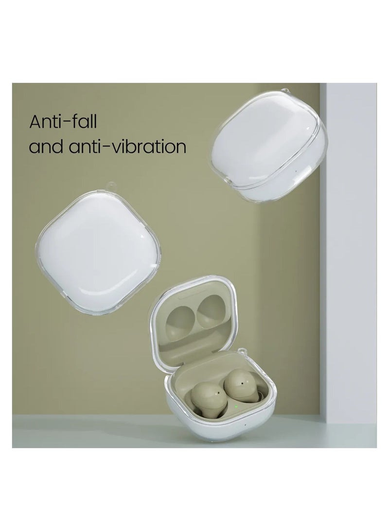 HEXABEX حافظة حماية لسماعات سامسونج جالاكسي Buds Pro/Buds Live/Buds 2/Buds 2 Pro شفاف - Image 5