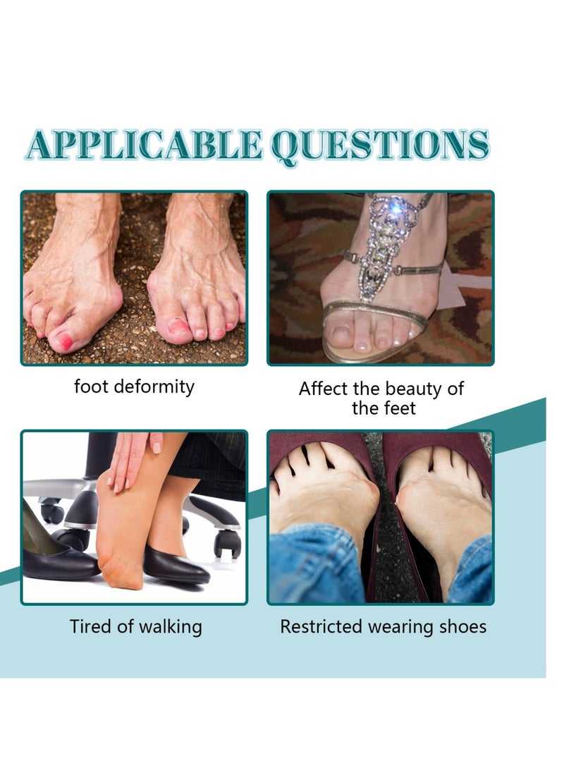 EELHOE 6-Pack Straight Toe Bunion Relief Patches Relieve Hallux Valgus Joint Swelling, Soreness and Discomfort Corrective Care Foot Bunion Corrective Patch - Image 3