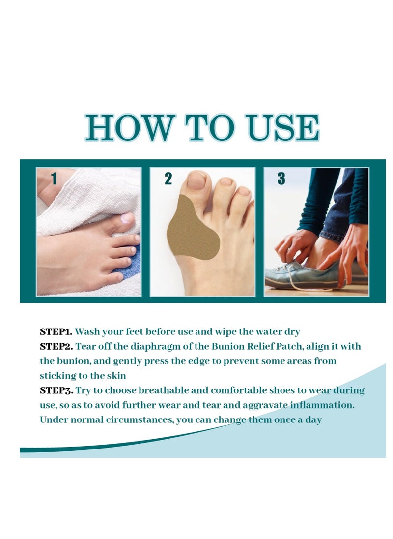 EELHOE 6-Pack Straight Toe Bunion Relief Patches Relieve Hallux Valgus Joint Swelling, Soreness and Discomfort Corrective Care Foot Bunion Corrective Patch - Image 5