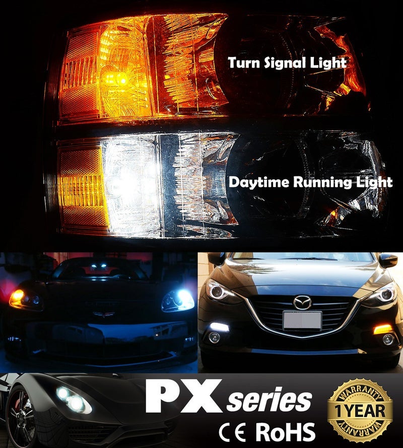 JDM ASTAR Extremely Bright PX Chipsets White/Yellow 3157 3155 3457 4157 Switchback LED Bulbs For Turn Signal Lights - Image 1