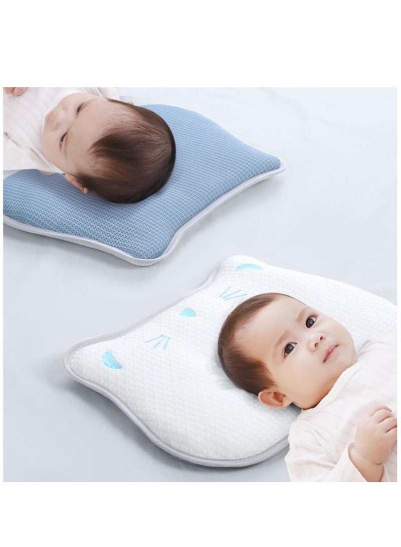 Zikra Toddler Pillows for Sleeping, Breathable Stuffed Pillows for Baby, Flat Head Support Plush Pillow for Comfort, Baby Travel Pillow for Shapes Head - Image 2