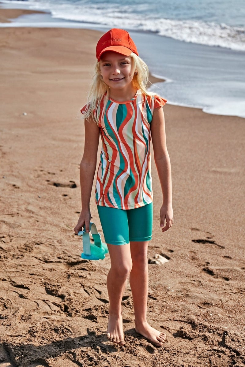 Marina Lycra Colorful Girl's Swimsuit K2406  - Image 2