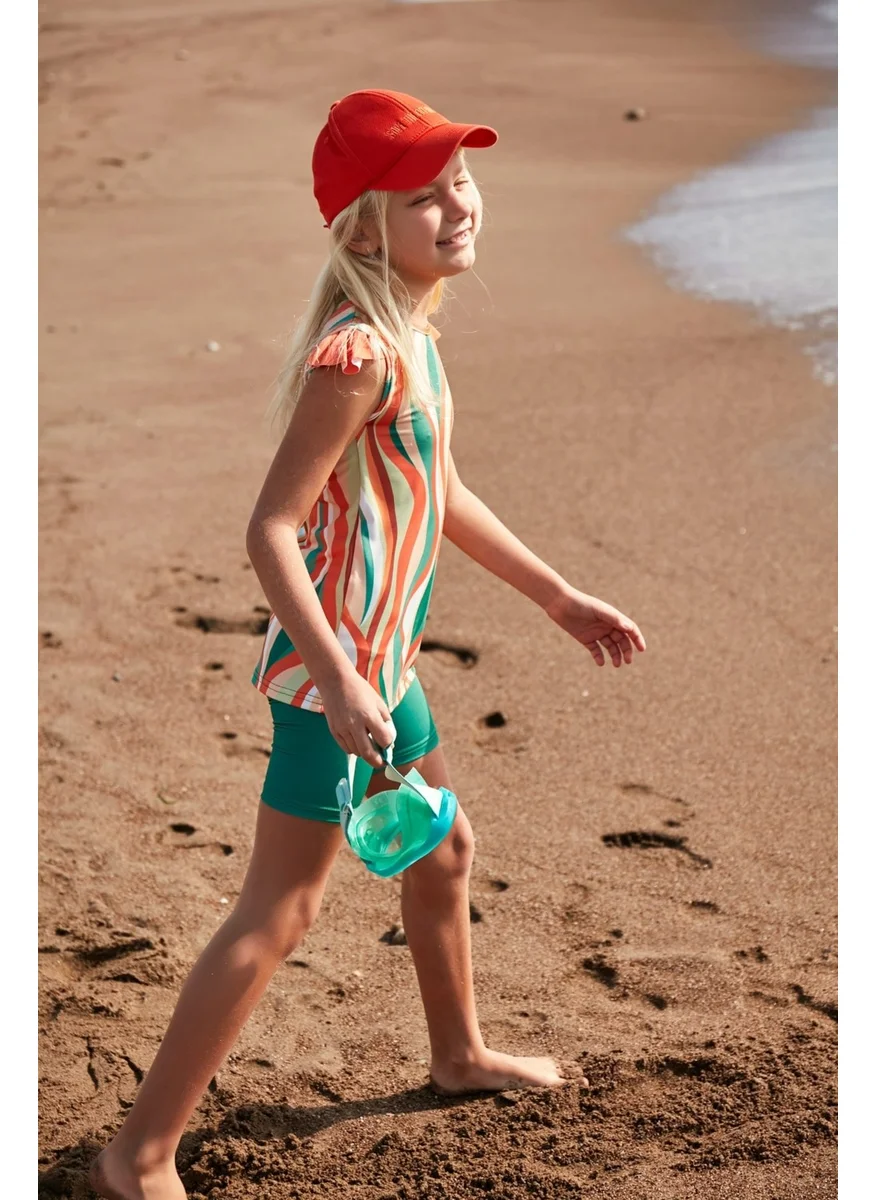 مارينا Lycra Colorful Girl's Swimsuit K2406