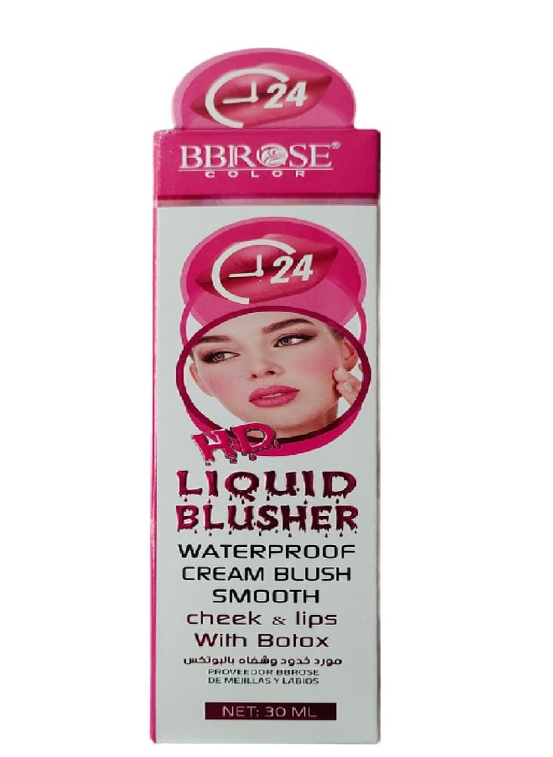 Liquid Blusher Wateroroof Cream Blush Smooth Botox Cheek and Lip Filler 30ml