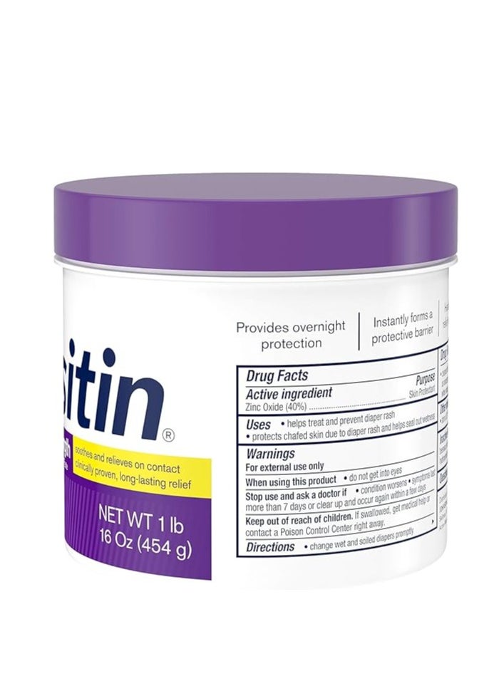 Desitin Desitin Maximum Strength Diaper Rash Cream | 40% Zinc Oxide | Treats, Soothes & Prevents | Phthalate & Paraben-Free | 16 oz  - Image 3