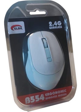 ELBA B554 Blue-White 6d 2.4ghz Wireless Mouse  - Image 1