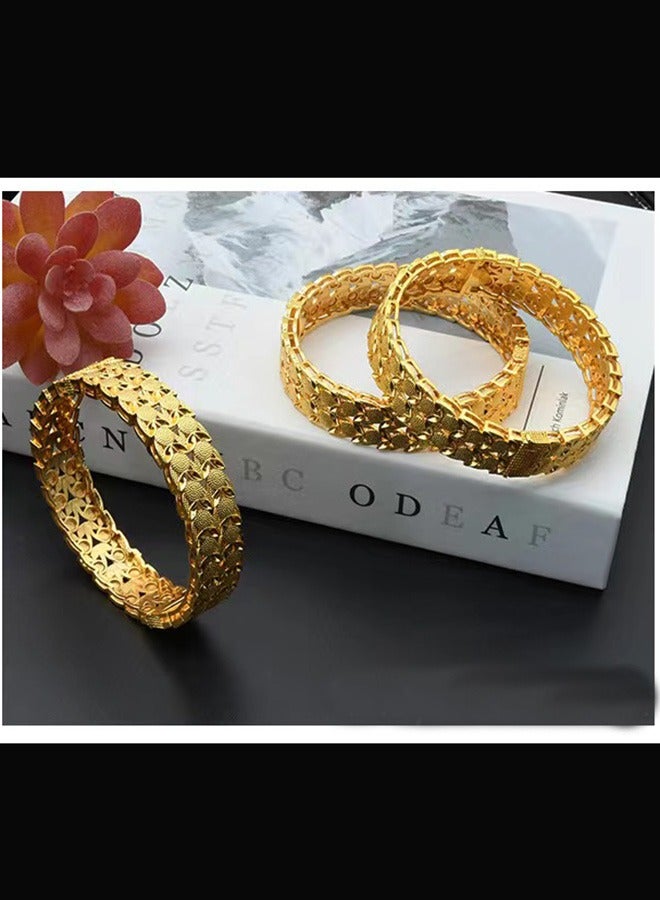 18K مطلية بالذهب مجوهرات الزفاف سوار - Image 2