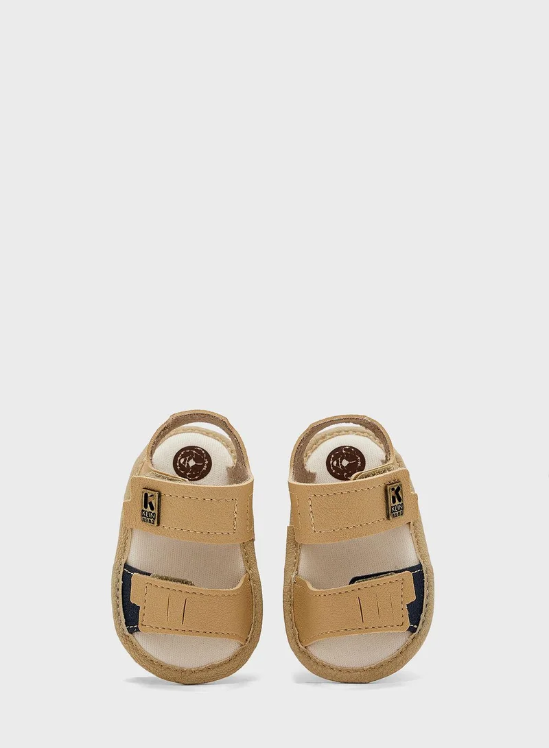 Klin Kids Logo Velcro Sandals