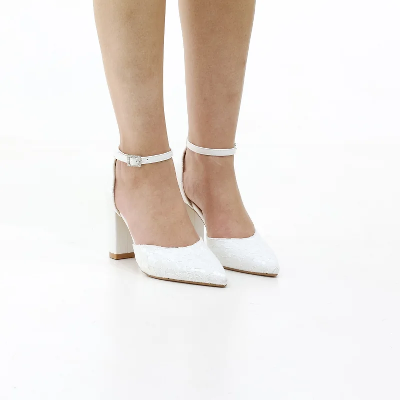 LAMARAPARIS Misty white heel