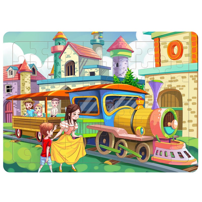 40/60/80 Pieces Of Wooden Jigsaw Puzzle For Young Children 3-4-5 Years Old Boys And Girls S Baby 2 Jigsaw Puzzle - Image 1