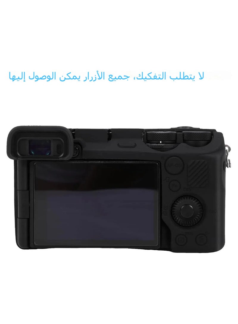 Case for Sony Alpha 6700 Camera, Soft Silicone Case Skin with A6700 Screen Protector Accessories for Sony Alpha 6700 Camera Silicone Case - Image 4