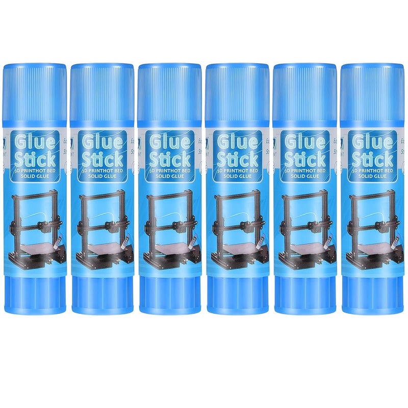 Outus 6 Pack 3D Printer Glue Sticks for Hot Bed PVP 3D Printer Adhesive Solid Glue Sticks for PLA/ABS/PETG/PC/PA/TPU Hot Bed Removing Printing Models - Image 1