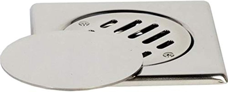 STAINLESS STEEL 15X15 BATHROOM SHOWER FLOOR DRAIN - Image 1
