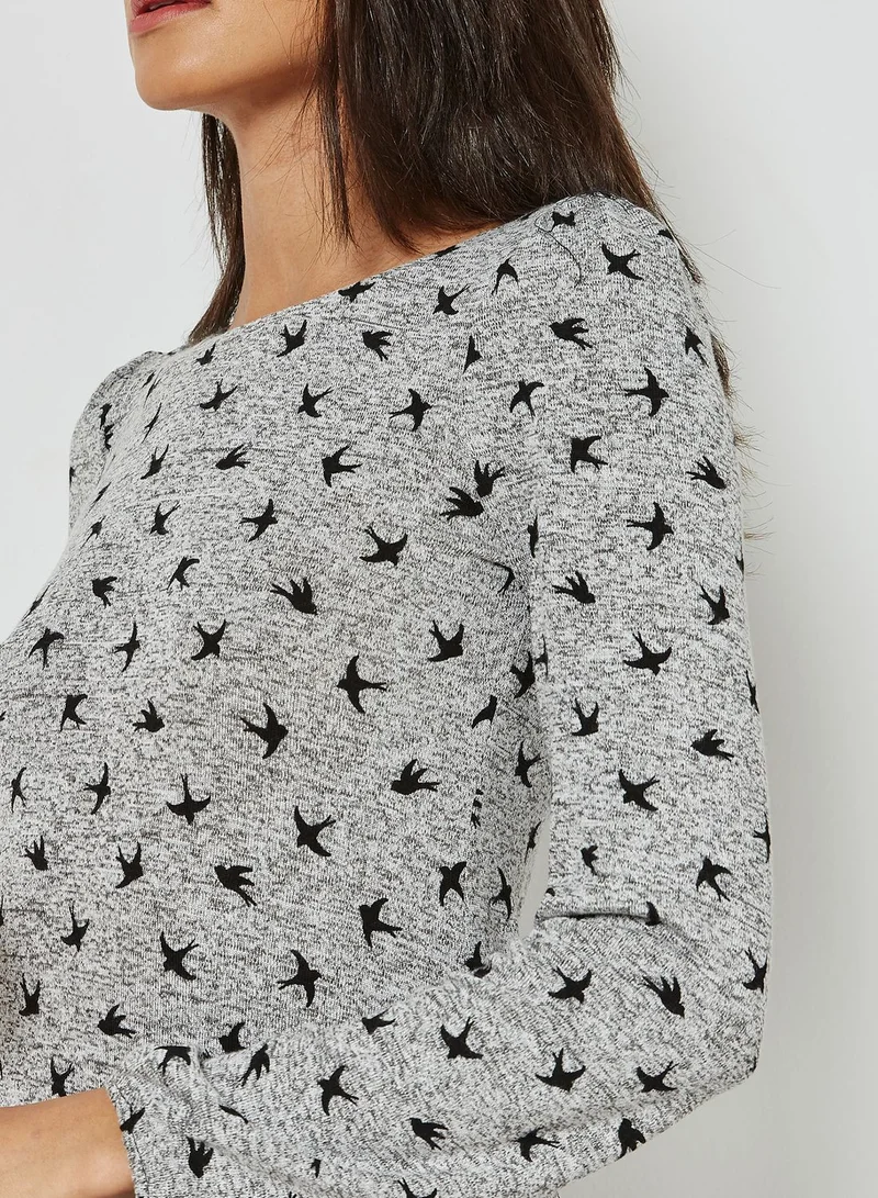 Wallis Bird Print Swing Dress