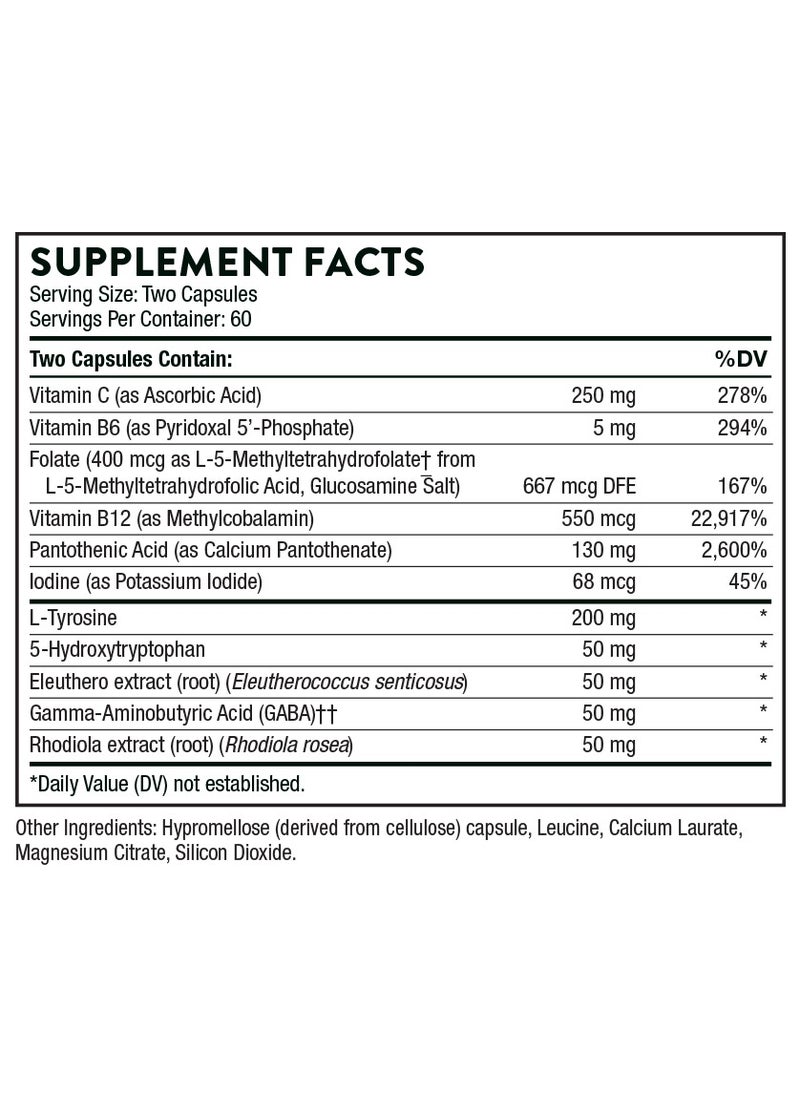 Thorne - Emotion Balance Support Dietary Supplement 120 Capsules - Image 1