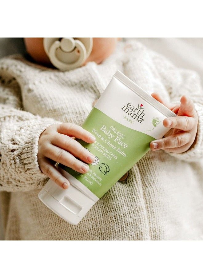 Earth Mama Organic Baby Face Nose & Cheek Balm For Dry Skin Natural Petroleum Jelly Alternative 2 Fluid Ounce (2 Pack)  - Image 5