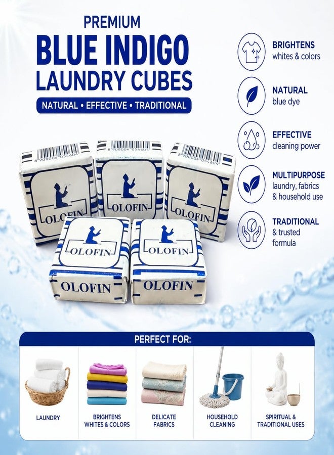 Blue Indigo Cubes – Añil Azul Laundry Whitener (5 PCS) - Image 2