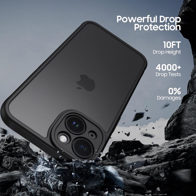 Demark Matte Case for iPhone 14,Frosted Translucent Back Phone Cover,Shockproof Drop Protection Cover for iPhone 14 Case (iphone 14) - Image 4