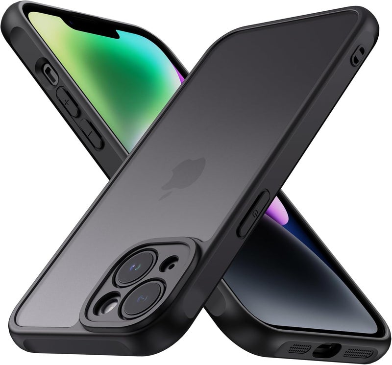 Demark Matte Case for iPhone 14,Frosted Translucent Back Phone Cover,Shockproof Drop Protection Cover for iPhone 14 Case (iphone 14) - Image 1
