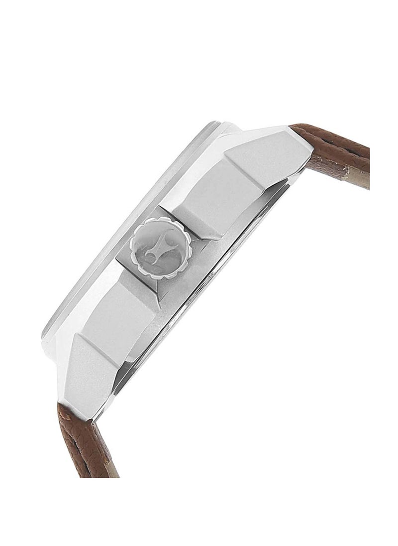 fastrack Fastrack Quartz Analog Black Dial Leather Strap Watch for Guys  - Image 3