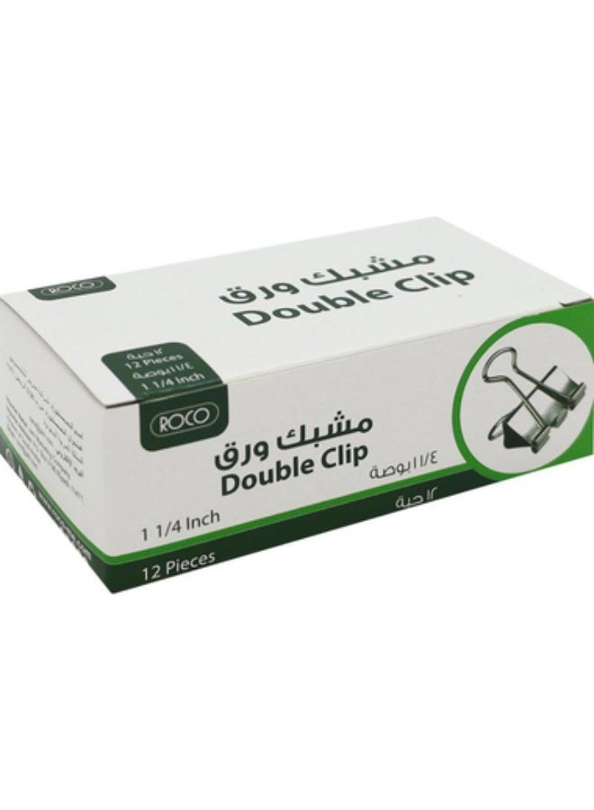 روكو مشابك تثبيت 1.25 بوصة (3.18 سم) مطلية بالفضة - Image 1