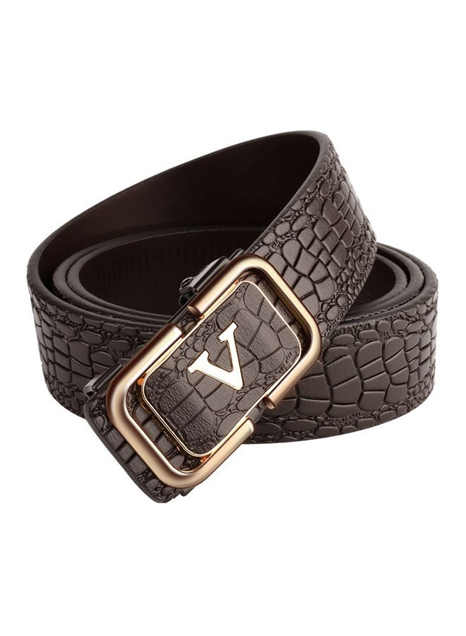 Men's Leather Belt ，fashionable and versatile cowhide belt, Adjustable Waist Strap business casual Men's Belt for Work Business and Casual - Image 1