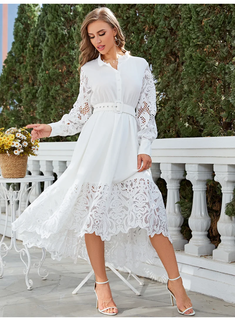 SIMPLEE Women's Summer Elegant DressLight & Comfortable Lightweight Cotton Blend Perfect for Outings
