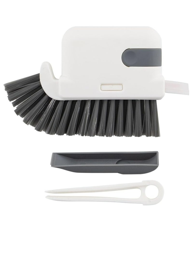Generic Cleaning Brush, 3 in 1 Handheld Groove Gap Cleaning Brush Tools, Window or Sliding Door Track Cleaner for Window Track, Shower, Kitchen, Sink  - Image 1