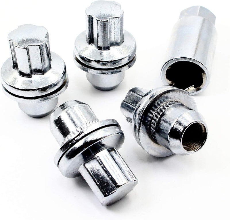 Veritek Performance مجموعة فيريتيك للأداء من 4 أقفال عجلات كروم للأمان لسيارات لاند روفر - Image 1