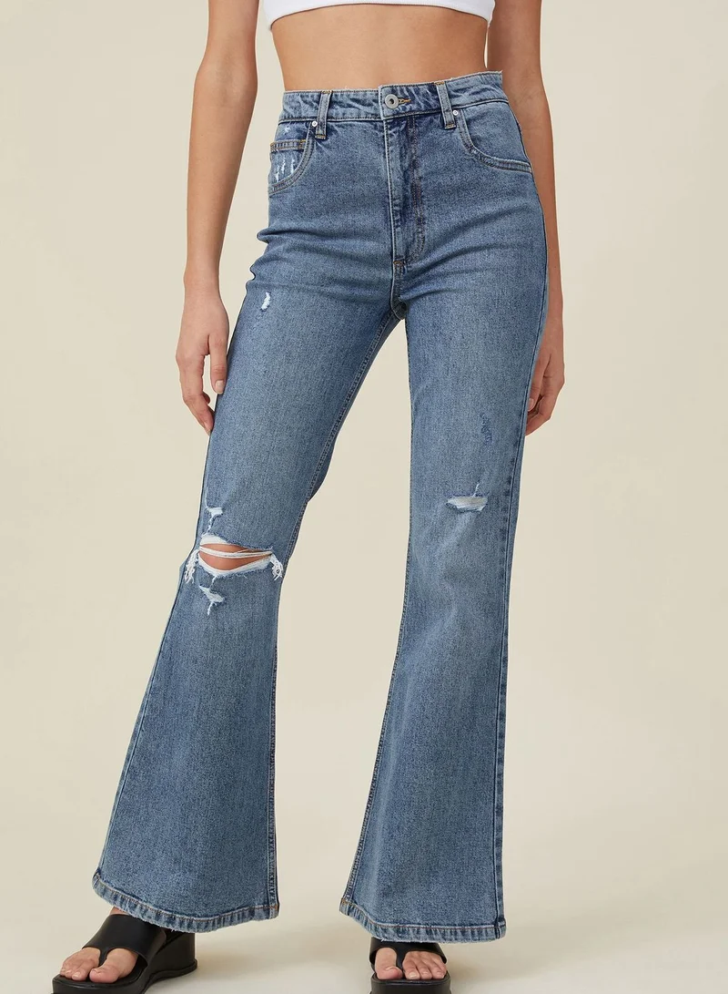 Cotton On High Waist Flared Jeans