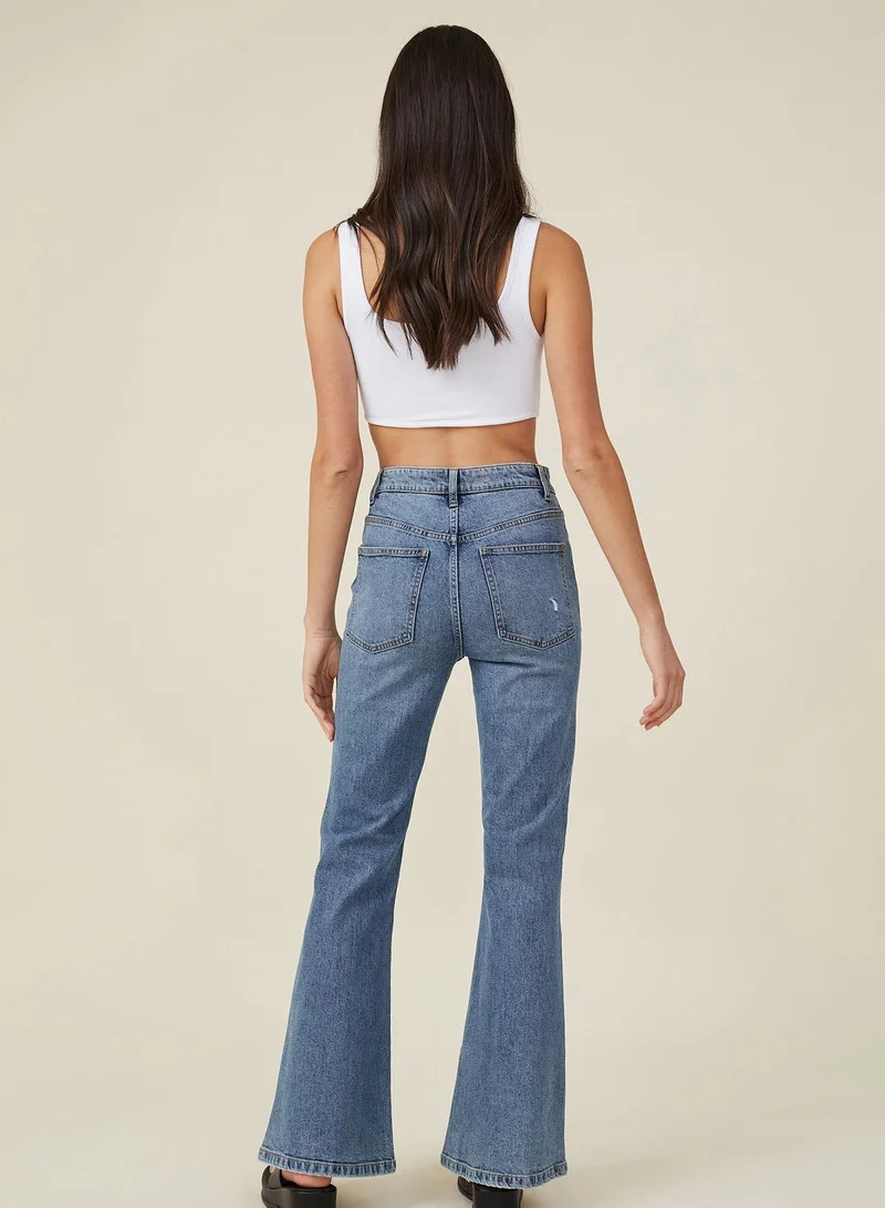 Cotton On High Waist Flared Jeans