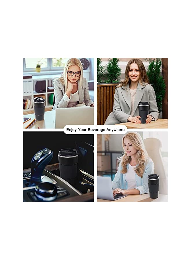 Zaboon Coffee Travel Mug12Oz Double Walled Insulated Vacuum Coffee Tumbler With Leakproof Flip Insulated Coffee Mug For Hot And Cold Water Coffee And Tea In Travel Car Camping 510Ml - Image 4