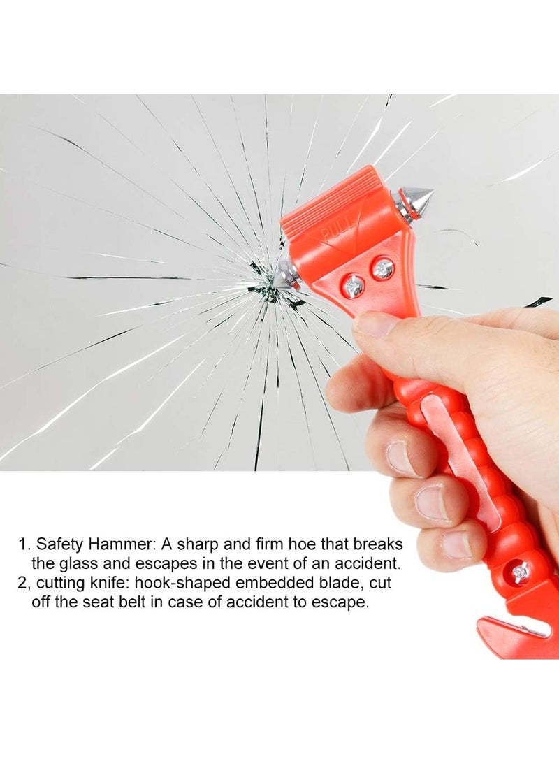 RATSAW 4PCS Car Safety Hammer  Emergency Escape Tool with Car Window Breaker and Seat Belt Cutter Rescue Survival Auto Safety Hammer Kit  - Image 3