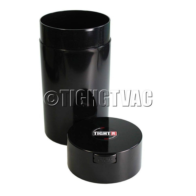 TIGHTPAC Tightvac - 3 oz to 12 Ounce - Patented Airtight Container | Multi-use Vacuum Container Works as Smell Proof Containers for Herbs and Dry Goods. Black - Image 2