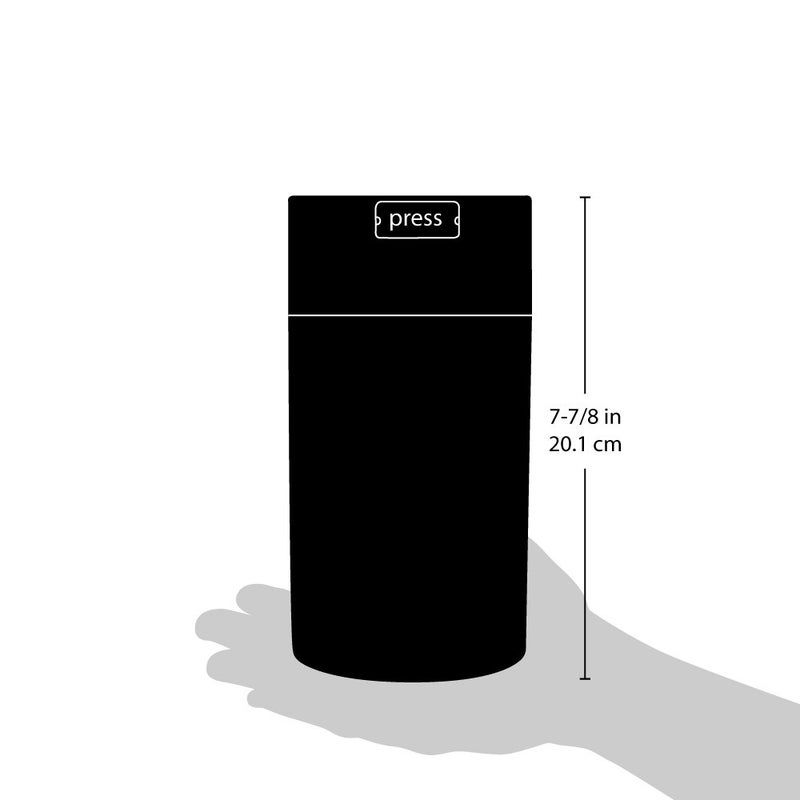 TIGHTPAC Tightvac - 3 oz to 12 Ounce - Patented Airtight Container | Multi-use Vacuum Container Works as Smell Proof Containers for Herbs and Dry Goods. Black - Image 3