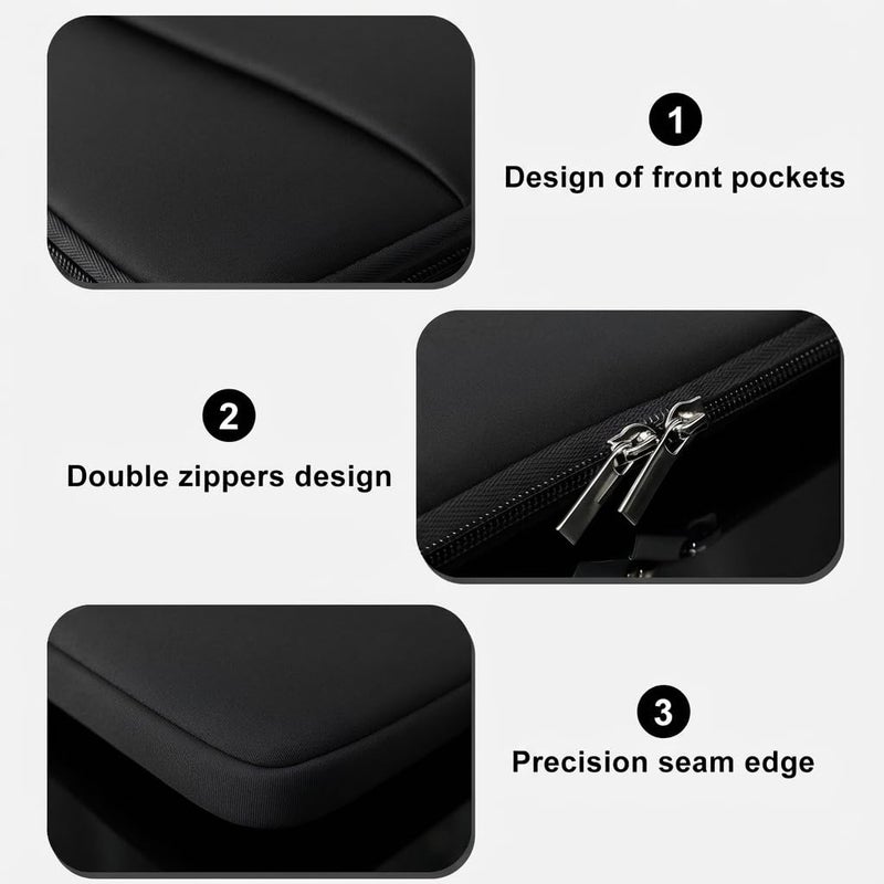 MasiBloom Laptop Sleeve for MacBook Neo/Air/Pro 13 inches A18/M5/M4/M3/M2/M1 Chip 2026-2020 A3404 A3449 A3240 A3113 A2681 A2337 A2338 with 2 Pockets Tablet Bag Case Accessories - Image 4