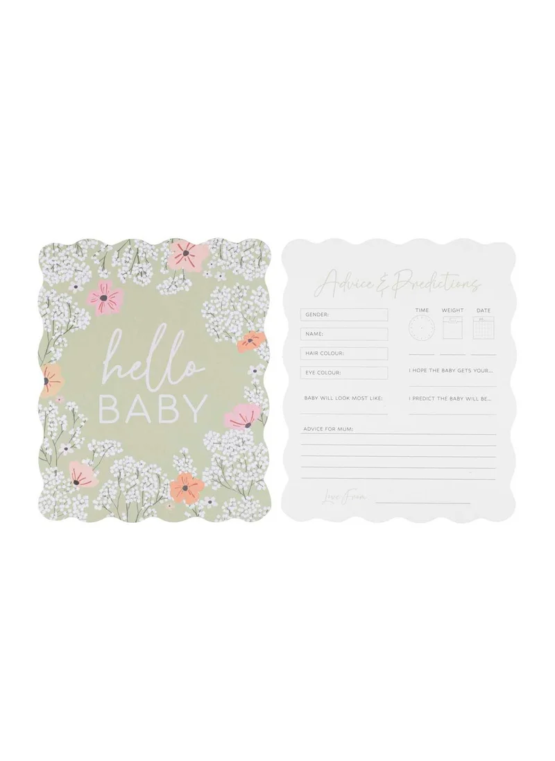 جينجر راي Floral Baby Advice Cards