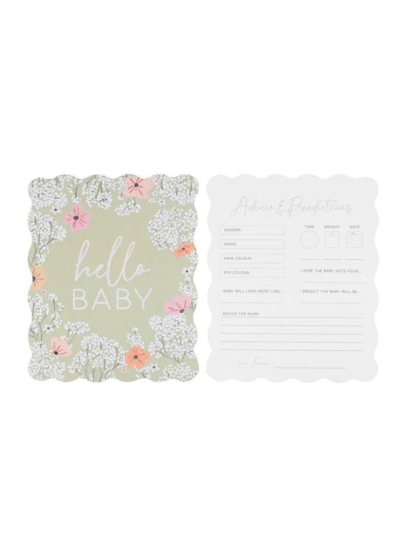 Ginger Ray Floral Baby Advice Cards
