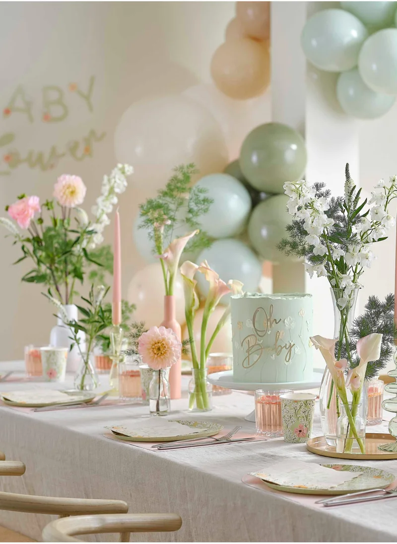 Ginger Ray Floral Baby Advice Cards