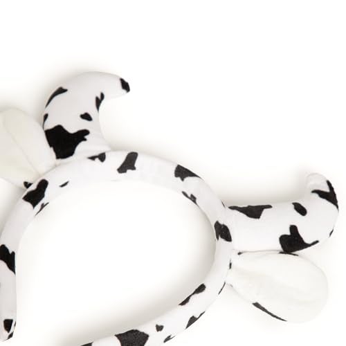 Radhu & Kabby Cow Horn Headband | Soft Plush Cow Print with Cute Ears & Horns | Fun Party, Costume & Festive Accessory for Women & Kids | Comfortable & Lightweight | Pack of 1 - Image 5