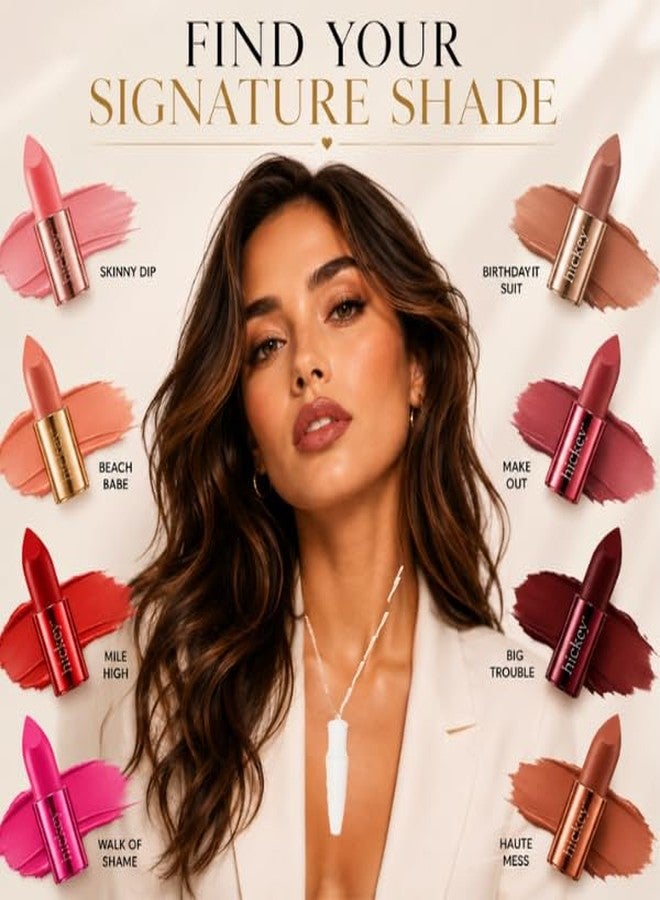 Hickey Lipstick The Vault Collection - 8 Piece Refill Set - (Mile High, Birthday Suit, Walk of Shame, Skinny Dip, Beach Babe, Big Trouble & More) - Hydrating, Long Lasting Lipstick for Women & Vegan - Image 4