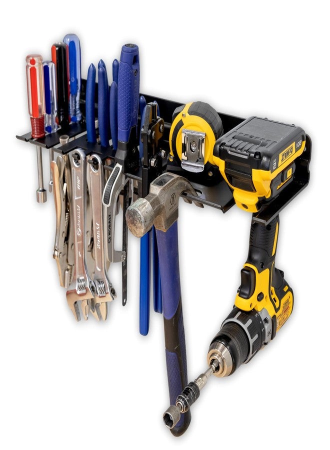 StoreYourBoard Garage Hand Tool Organizer, Drill, Screw Driver and Wrench Sets, Hammer, Pliers, Wall Mount Storage Tool Tray, Heavy Duty Steel - Image 1