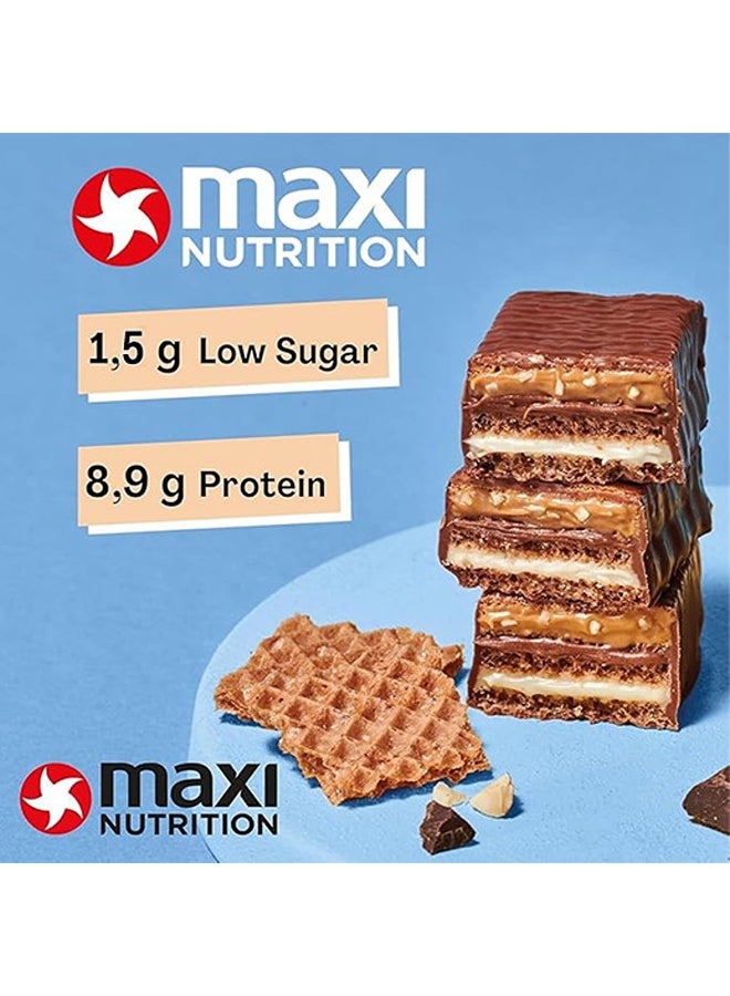 Maxi Nutrition Milk & Coconut Protein Waffle Bar | With 8.9g Protein | Low Sugar Per Serving | No Artificial Colour & Flavor Added (Pack of 12 x 40g Each) - Image 2