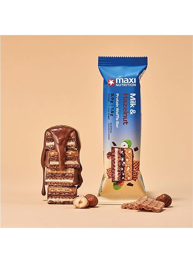 Maxi Nutrition Milk & Coconut Protein Waffle Bar | With 8.9g Protein | Low Sugar Per Serving | No Artificial Colour & Flavor Added (Pack of 12 x 40g Each) - Image 3