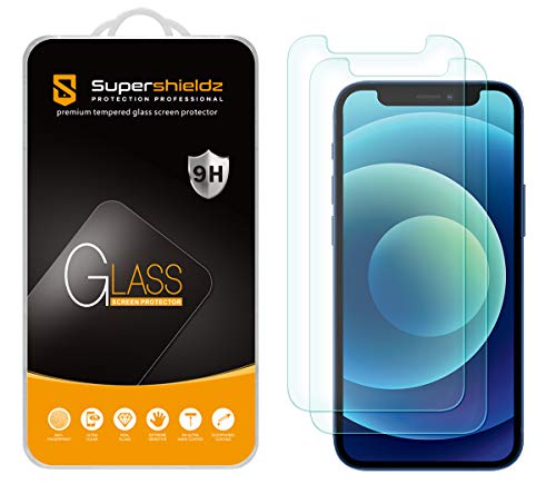 Supershieldz 2 Pack Designed for iPhone 12 Mini 54 inch Tempered Glass Screen Protector Anti Scratch Bubble Free - Image 1